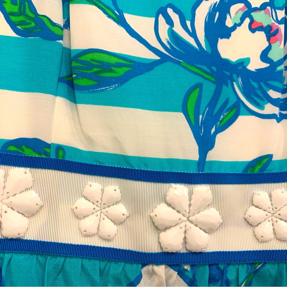 Lilly Pulitzer Langley Dress in Shorely Blue Tossing the Line 0 - Picture 5 of 8